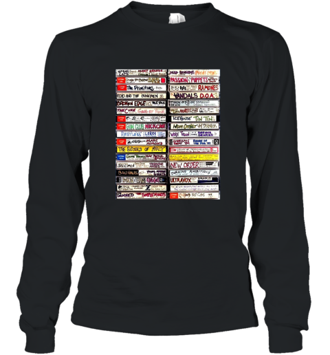 Punk Mix Tapes on a T Shirt Awesome Punk Fans Gift Shirts Long Sleeve