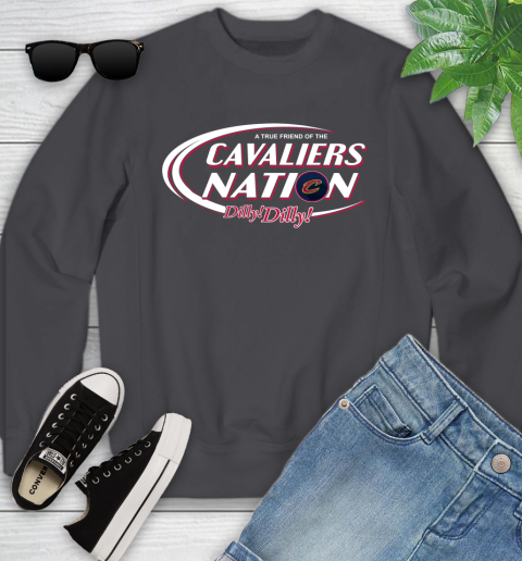 NBA A True Friend Of The Cleveland Cavaliers Dilly Dilly Basketball Sports Youth Sweatshirt 5