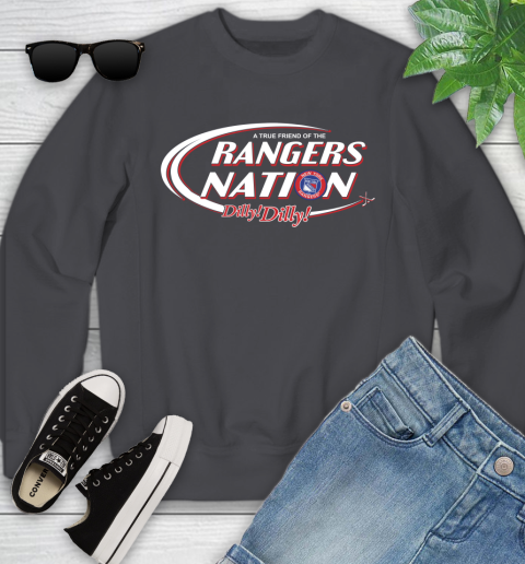 NHL A True Friend Of The New York Rangers Dilly Dilly Hockey Sports Youth Sweatshirt 5