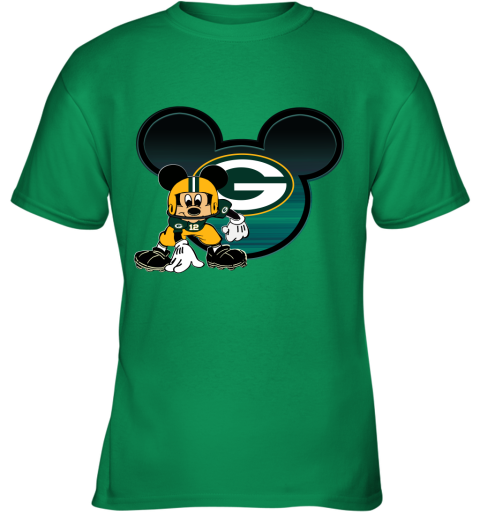 green mickey mouse shirt