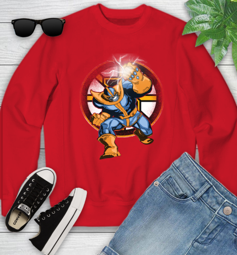 Boston Bruins NHL Hockey Thanos Avengers Infinity War Marvel Youth Sweatshirt 8