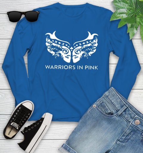Ford cares warriors in pink shirt Youth Long Sleeve 10