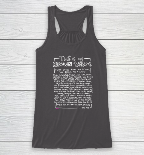 This Is My Brown Racerback Tank 6