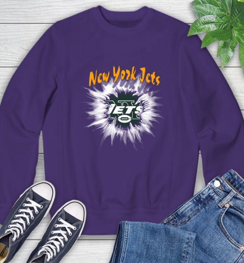 New York Jets NFL Football Adoring Fan Rip Sports Sweatshirt 4