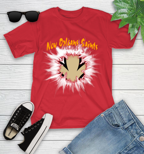New Orleans Saints NFL Football Adoring Fan Rip Sports Youth T-Shirt 13