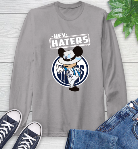 NHL Hey Haters Mickey Hockey Sports Edmonton Oilers Long Sleeve T-Shirt 6