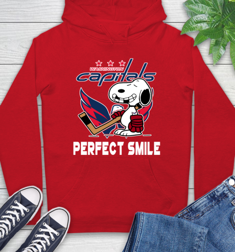 NHL Washington Capitals Snoopy Perfect Smile The Peanuts Movie Hockey T Shirt Hoodie 10
