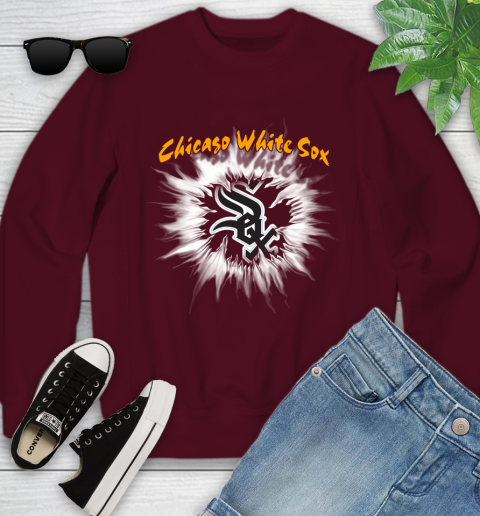 Chicago White Sox MLB Baseball Adoring Fan Rip Sports Youth Sweatshirt 4