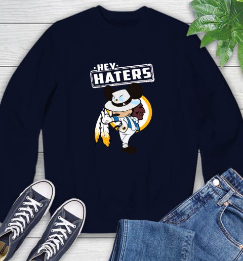 NFL Hey Haters Mickey Football Sports Washington Redskins Sweatshirt 2
