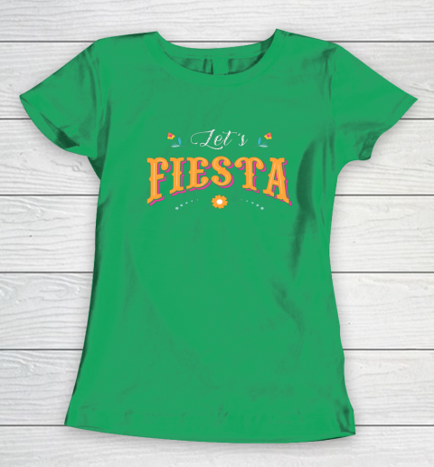 Cinco De Mayo Party Lets Fiesta Mexican Typography Women's T-Shirt 4