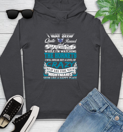 Charlotte Hornets NBA Basketball Don't Mess With Me While I'm Watching My Team Youth Hoodie 8
