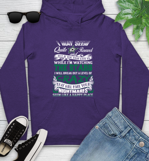 Dallas Stars NHL Hockey Don't Mess With Me While I'm Watching My Team Youth Hoodie 5