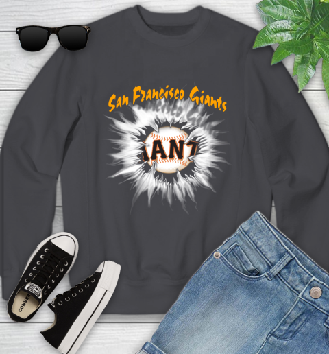 San Francisco Giants MLB Baseball Adoring Fan Rip Sports Youth Sweatshirt 5