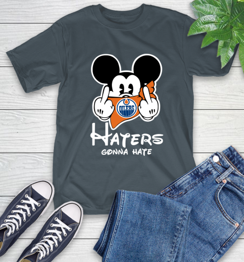 NHL Edmonton Oilers Haters Gonna Hate Mickey Mouse Disney Hockey T Shirt T-Shirt 10