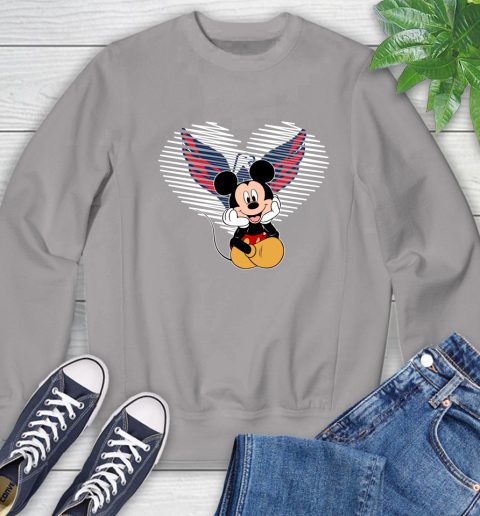 NHL Washington Capitals The Heart Mickey Mouse Disney Hockey Sweatshirt 5