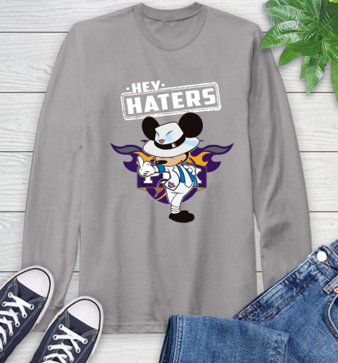 NBA Hey Haters Mickey Basketball Sports Phoenix Suns Long Sleeve T-Shirt 6