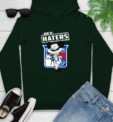 NHL Hey Haters Mickey Hockey Sports New York Rangers Youth Hoodie 14