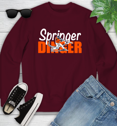 Houston Springer Dinger Fan Shirt Youth Sweatshirt 4
