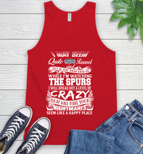 San Antonio Spurs NBA Basketball Don't Mess With Me While I'm Watching My Team Tank Top 5
