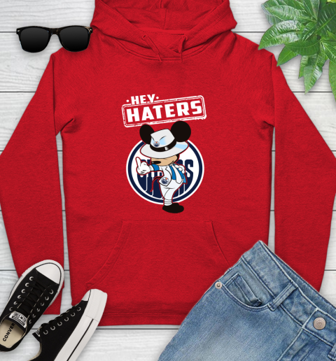 NHL Hey Haters Mickey Hockey Sports Edmonton Oilers Youth Hoodie 12