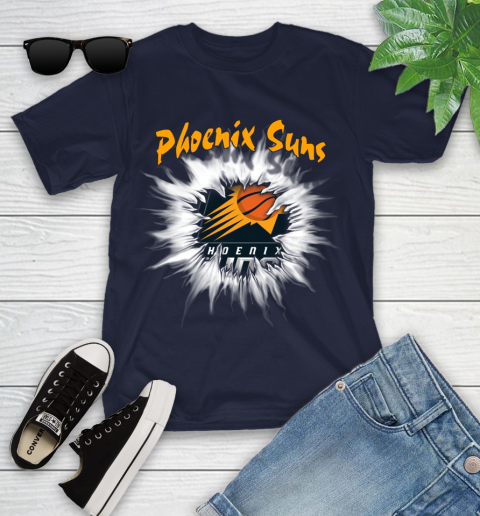 Phoenix Suns NBA Basketball Rip Sports Youth T-Shirt 2