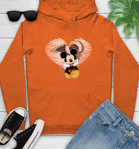 NFL Los Angeles Rams The Heart Mickey Mouse Disney Football T Shirt_000 Youth Hoodie 4