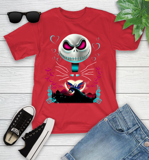 NHL Washington Capitals Jack Skellington Sally The Nightmare Before Christmas Hockey Youth T-Shirt 13