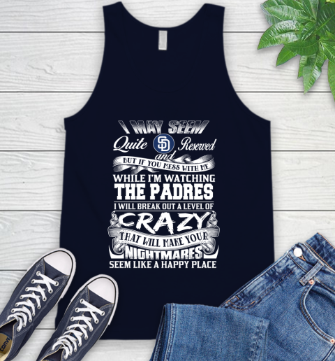 San Diego Padres MLB Baseball Don't Mess With Me While I'm Watching My Team Tank Top 2