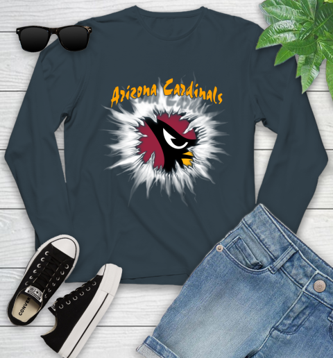 Arizona Cardinals NFL Football Adoring Fan Rip Sports Youth Long Sleeve 9