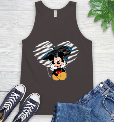 NFL Carolina Panthers The Heart Mickey Mouse Disney Football T Shirt_000 Tank Top 6
