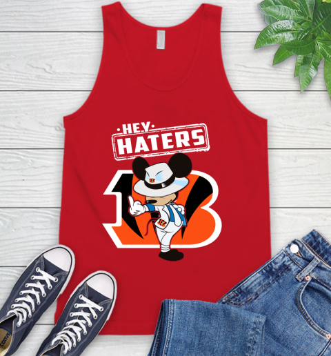 NFL Hey Haters Mickey Football Sports Cincinnati Bengals Tank Top 5