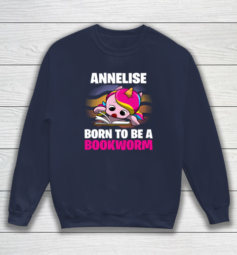 Annelise Born To Be A Bookworm Unicorn Sweatshirt 8