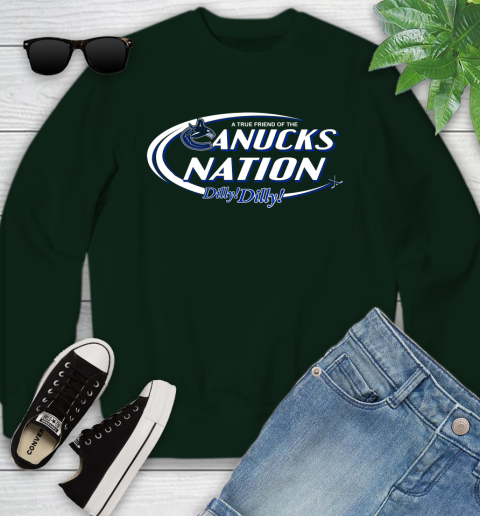 NHL A True Friend Of The Vancouver Canucks Dilly Dilly Hockey Sports Youth Sweatshirt 9