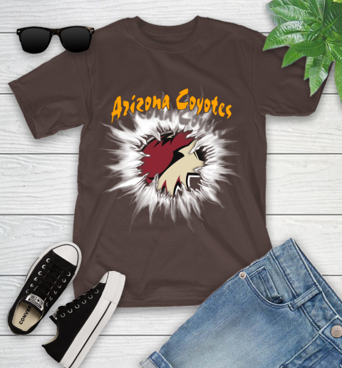 Arizona Coyotes NHL Hockey Adoring Fan Rip Sports Youth T-Shirt 7