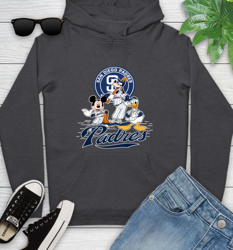 MLB San Diego Padres Mickey Mouse Donald Duck Goofy Baseball T Shirt Youth Hoodie 8