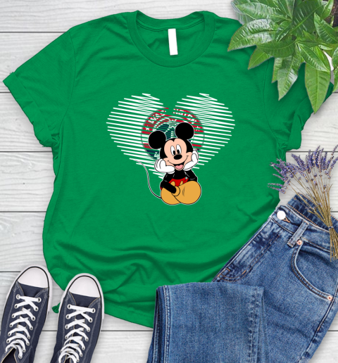 NBA Washington Wizards The Heart Mickey Mouse Disney Basketball Women's T-Shirt 9