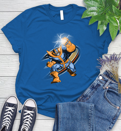 Anaheim Ducks NHL Hockey Thanos Avengers Infinity War Marvel Women's T-Shirt 12