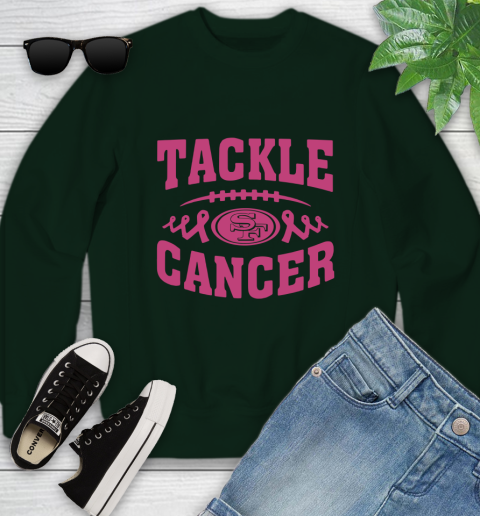 San Francisco 49ers Tackle Breast Cancer Youth Sweatshirt 10