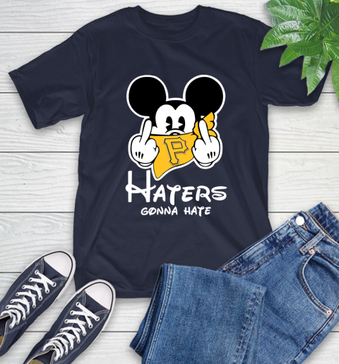 MLB Pittsburgh Pirates Haters Gonna Hate Mickey Mouse Disney Baseball T Shirt_000 T-Shirt 3