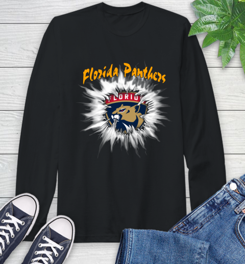 Florida Panthers NHL Hockey Adoring Fan Rip Sports Long Sleeve T-Shirt