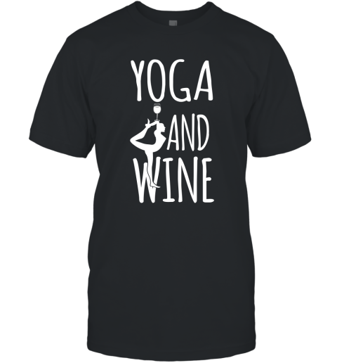 Yoga Meditation Namasta Funny Yoga and Wine T-Shirt