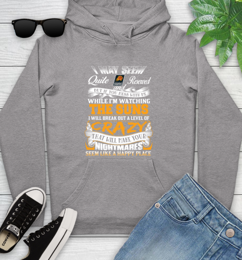 Phoenix Suns NBA Basketball Don't Mess With Me While I'm Watching My Team Youth Hoodie 6