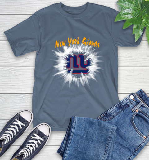 New York Giants NFL Football Adoring Fan Rip Sports T-Shirt 8