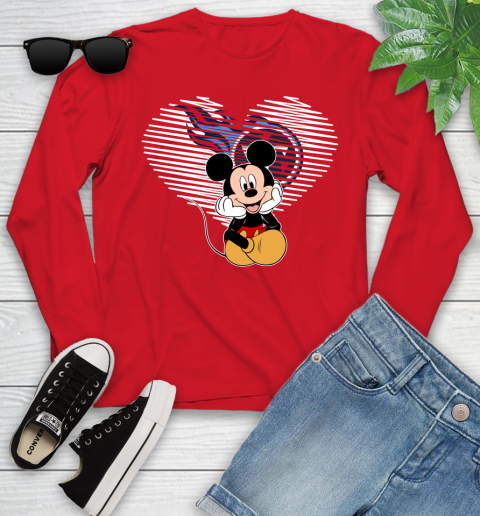NFL Tennessee Titans The Heart Mickey Mouse Disney Football T Shirt_000 Youth Long Sleeve 11