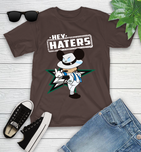 NHL Hey Haters Mickey Hockey Sports Dallas Stars Youth T-Shirt 7