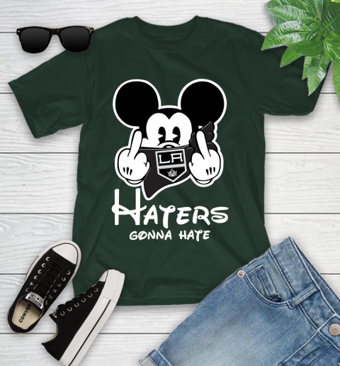NHL Los Angeles Kings Haters Gonna Hate Mickey Mouse Disney Hockey T Shirt Youth T-Shirt 5