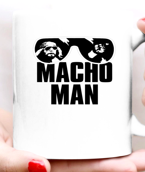 Macho Man Shirt Savage Sunglasses Graphic Ceramic Mug 11oz 2