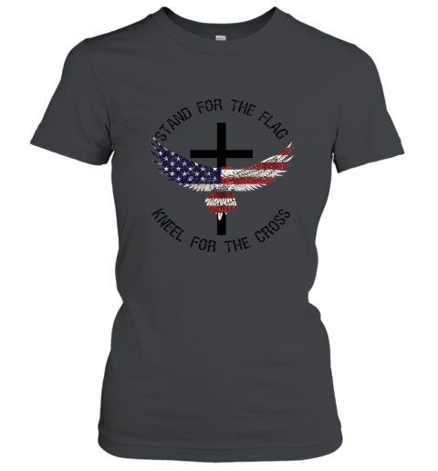 Patriotic Stand For The Flag Kneel For The Cross Shirt Women T-Shirt