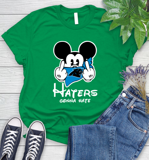 NFL Carolina Panthers Haters Gonna Hate Mickey Mouse Disney Football T Shirt_000 Women's T-Shirt 9