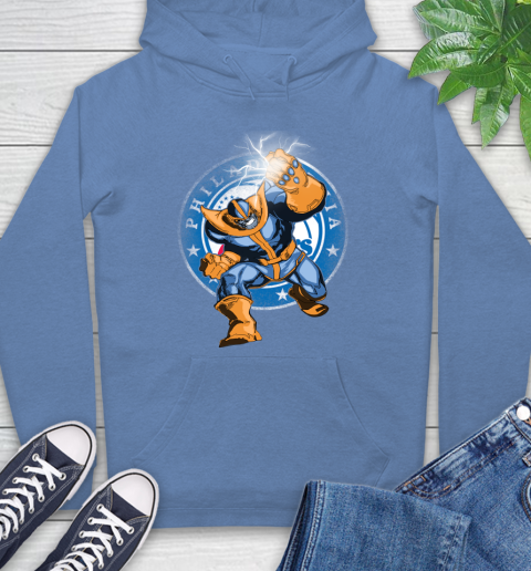 Philadelphia 76ers NBA Basketball Thanos Avengers Infinity War Marvel Hoodie 11